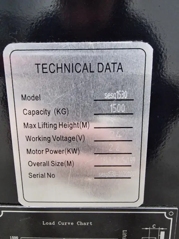 Premium Električni Staker SESG 1530 2026. godište - Slika 5